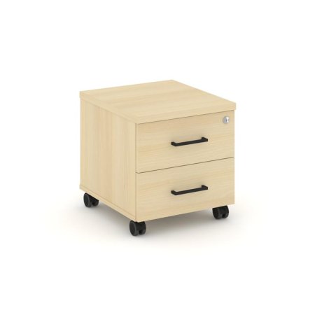 Тумба мобильная 2 ящика стандартные колеса SN.TM-001 (416х460х437) (Акация Лорка)