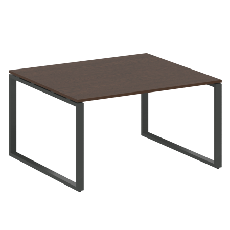 Переговорный стол 1 столешница Metal System Style БО.ПРГ-1.3 1400x1235x750 (Венге Цаво/Антрацит металл)