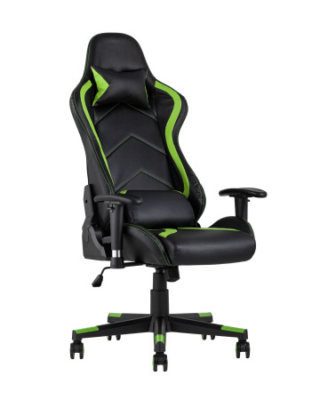 Кресло игровое TopChairs Cayenne зеленое (Геймерское кресло Cayenne зеленый)