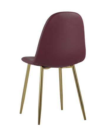 Стул Валенсия экокожа красная золотые ножки (Стул Валенсия красный)