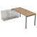 СТЛ-П.989 Стол рабочий прямолинейный три опоры, левый (1400x800x750) (TeakwoodСерый)