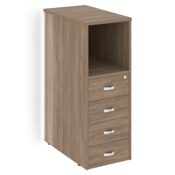 Тумба с подсветкой 4 ящика завершающая, левая Onix O.R-TV-4.SL 436x767x1185 (Дуб Аризона) Тумба с подсветкой 4 ящика завершающая, левая Onix O.R-TV-4.SL 436x767x1185 (Дуб Аризона)