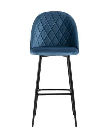 Стул барный Марсель велюр пыльно-синий (Стул барный Марсель синий)