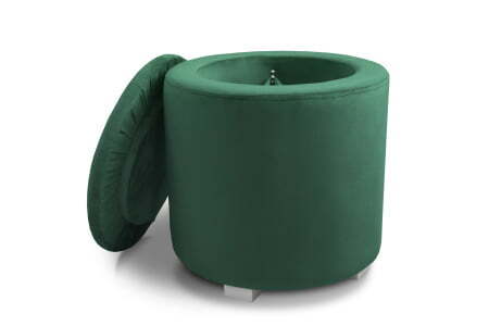 Пуф Round с ящиком для хранения (400x400x410) Изумрудный (Изумрудный)