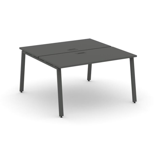 Рабочая станция 2-х сторонняя SN-6A.DRS-013 (1380х1432х750) (Антрацит/Металл Антрацит)