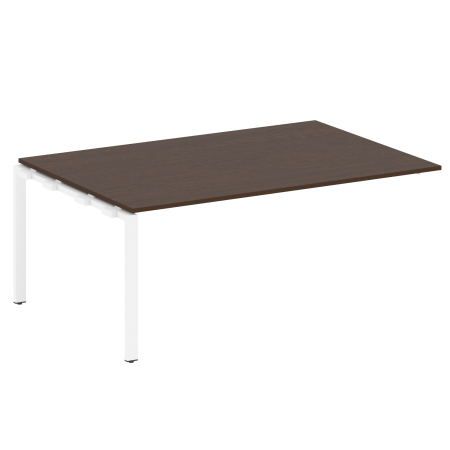 Проходной наборный элемент переговорного стола Metal System Style БП.ППРГ-5 1800x1235x750 (Венге Цаво/Белый металл)