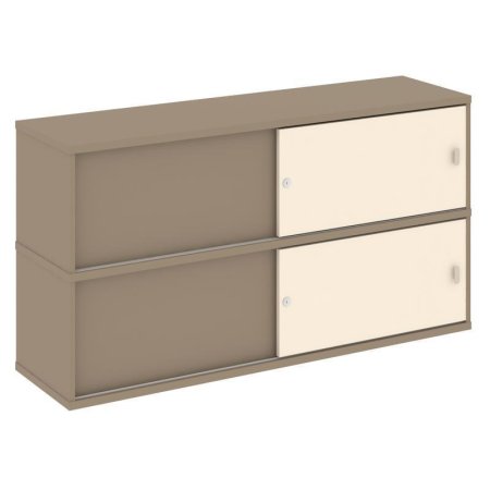 Надставка на 2 тумбы высокая ES.NV-5.1 (1500х410х795) (Латте/Сатин)