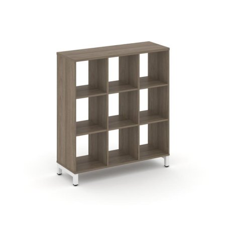 Каркас стеллажа 3 яруса SN.KS-330 (1121х400х1248) (Вяз Благородный/Металл Белый)