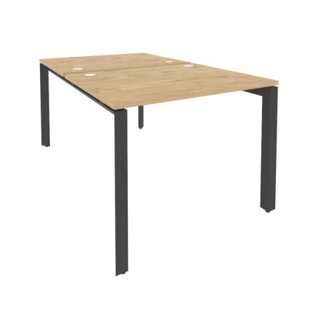 Рабочая станция на П-образном м/к Onix O.MP-D.RS-2.1.8 980x1635x750 (Тиквуд Светлый/Черный металл)