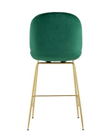 Стул полубарный Beetle со спинкой изумрудный (Стул полубарный Турин изумрудный)