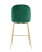 Стул полубарный Beetle со спинкой изумрудный (Стул полубарный Турин изумрудный)