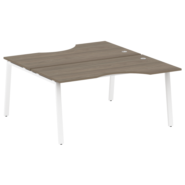 Рабочая станция криволинейная Metal System Style БА.РАС-СА-2.1 1600x1835x750 (Вяз/Белый металл) Рабочая станция криволинейная Metal System Style БА.РАС-СА-2.1 1600x1835x750 (Вяз/Белый металл)