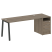 Рабочая станция Metal System Style БА.РС-СТП-1.4 2012x720x750 (Дуб Наварра/Серый металл) Рабочая станция Metal System Style БА.РС-СТП-1.4 2012x720x750 (Дуб Наварра/Серый металл)