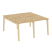 Рабочая станция на деревянных опорах Onix Wood OW.D.RS-4.0.8 1560x1635x750 (Тиквуд Светлый/Дуб Темный) Рабочая станция на деревянных опорах Onix Wood OW.D.RS-4.0.8 1560x1635x750 (Тиквуд Светлый/Дуб Темный)