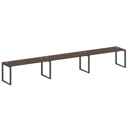 Рабочая станция Metal System Style БО.СМ-3.5 5400x720x750 (Венге Цаво/Антрацит металл)