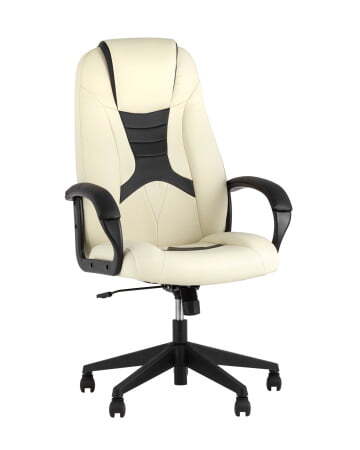 Кресло игровое TopChairs ST-CYBER 8 белый/черный (Геймерское кресло ST-CYBER 8 белый)