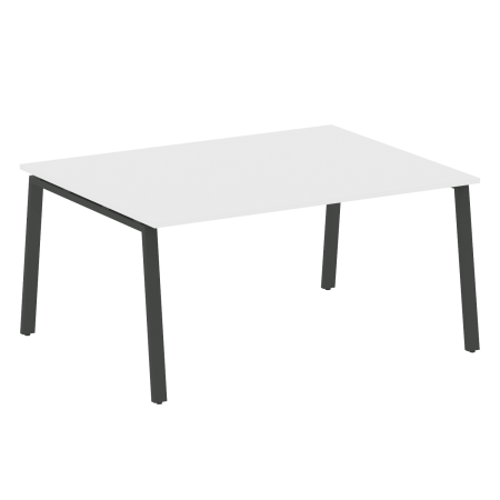 Стол для переговоров (1 столешница) на А-образном м/к Metal System Style БА.ПРГ-1.4 1600x1235x750 (Белый/Антрацит металл)