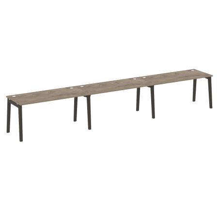 Рабочая станция на деревянных опорах Onix Wood OW.RS-3.4.7 4740x720x750 (Тиквуд Темный/Дуб Темный)
