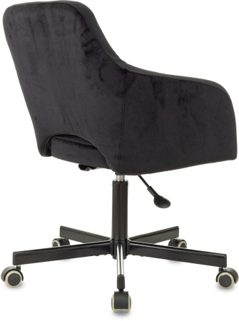 Кресло CH-380M черный Italia Black крестов. металл (Черный) Кресло CH-380M черный Italia Black крестов. металл (Черный)