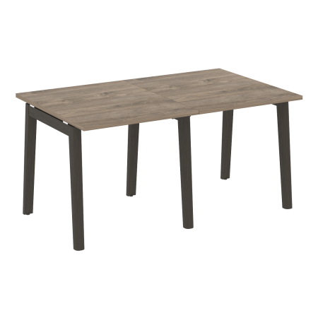 Стол переговорный на деревянных опорах Onix Wood OW.PRG-2.0 1560x980x750 (Тиквуд Темный/Дуб Темный)