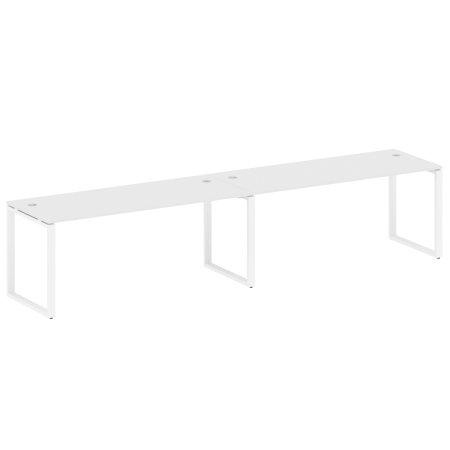 Рабочая станция Metal System Style БО.СМ-2.5 3600x720x750 (Белый/Белый металл)