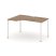 Стол рабочий эргономичный SN-4P.SPA-012(L) (1580х700/980х750) (Тиквуд Светлый/Металл Антрацит) Стол рабочий эргономичный SN-4P.SPA-012(L) (1580х700/980х750) (Тиквуд Светлый/Металл Антрацит)