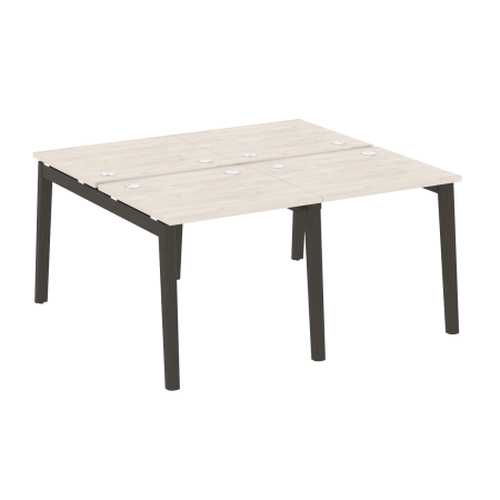Рабочая станция на деревянных опорах Onix Wood OW.D.RS-4.0.7 1560x1475x750 (Денвер Светлый/Дуб Темный)