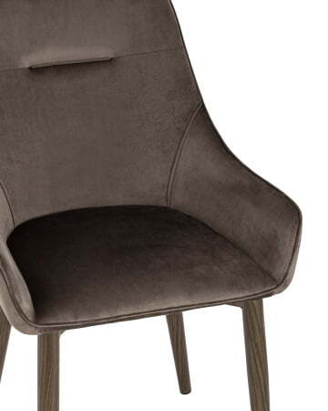 Стул Диана велюр коричневый (Стул Диана коричневый)