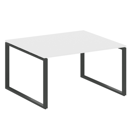 Переговорный стол 1 столешница Metal System Style БО.ПРГ-1.3 1400x1235x750 (Белый/Антрацит металл)