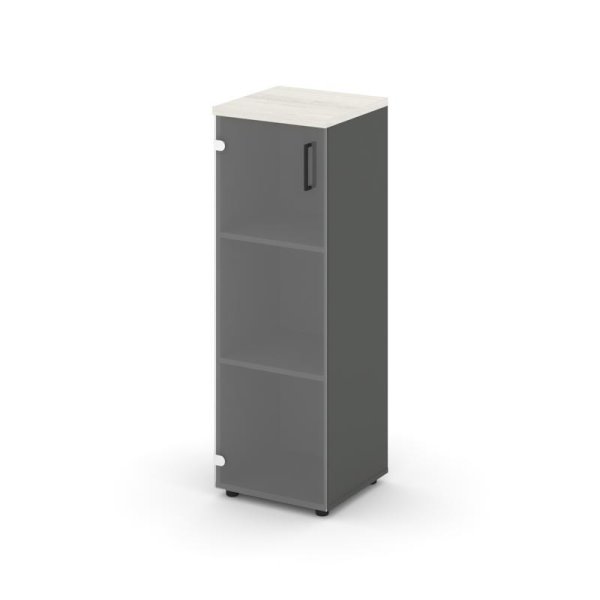 Шкаф средний узкий SN.STU.E-205(L) (400х400х1203) (Антрацит/Дуб Наварра/Прозрачный) Шкаф средний узкий SN.STU.E-205(L) (400х400х1203) (Антрацит/Дуб Наварра/Прозрачный)