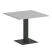 Стол квадратный VR.SP-5-90.2 900x900x750 (Серый/Белый Металл)