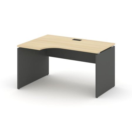 Стол рабочий эргономичный SN-D.SPA-001(L) (1380х600/980х750) (Акация Лорка/Антрацит)