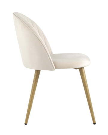 Стул Лион Страйпс велюр кремовый (Стул Лион кремовый)