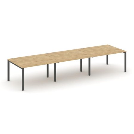 Стол переговорный SN-6P.SPRG-054.3 (4740х1180х750) (Тиквуд Светлый/Металл Антрацит)