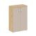 Шкаф средний широкий Shift SK.ST-2.3 (800x420x1207) (Тиквуд Светлый-Капучино)