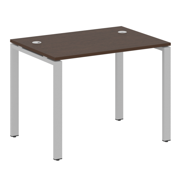 Стол письменный Metal System Style БП.СП-1 1000x720x750 (Венге Цаво/Серый металл)