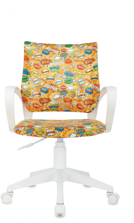 Кресло детское BUROKIDS 1 W оранжевый бэнг крестов. пластик пластик белый (Оранжевый) Кресло детское BUROKIDS 1 W оранжевый бэнг крестов. пластик пластик белый (Оранжевый)