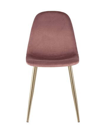 Стул Валенсия велюр пыльно-розовый золотые ножки (Стул Валенсия пыльно розовый)