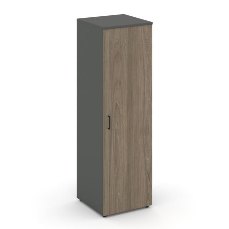Гардероб узкий глубокий SN.GB-002 (600х600х1982) (Антрацит/Вяз Благородный)