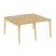 Рабочая станция на деревянных опорах Onix Wood OW.D.RS-4.0.7 1560x1475x750 (Тиквуд Светлый/Дуб Темный) Рабочая станция на деревянных опорах Onix Wood OW.D.RS-4.0.7 1560x1475x750 (Тиквуд Светлый/Дуб Темный)