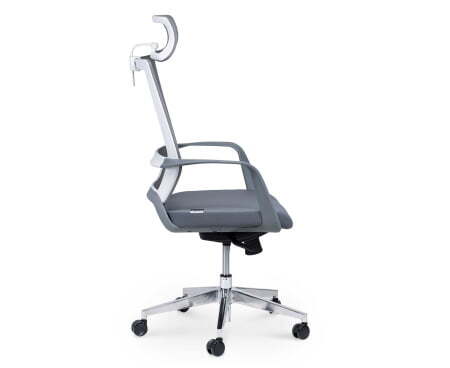 Кресло офисное / Варио grey / серый  пластик / серая сетка / серая ткань (Серый)