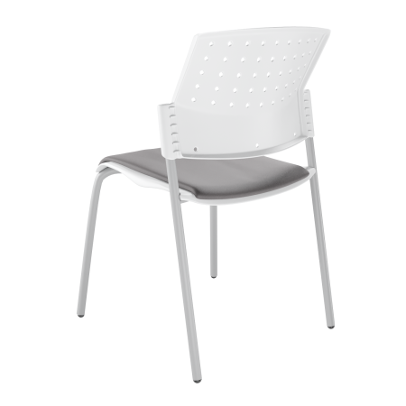 Офисный стул Movie ЦБ-00011498 Серый/Белый (Серый/Белый) Офисный стул Movie ЦБ-00011498 Серый/Белый (Серый/Белый)