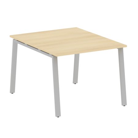Стол для переговоров (1 столешница) на А-образном м/к Metal System Style БА.ПРГ-1.1 1000x1235x750 (Акация/Серый металл)