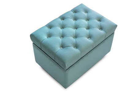 Пуф Marcele 600 (620x420x450) Аквамарин (Аквамарин)