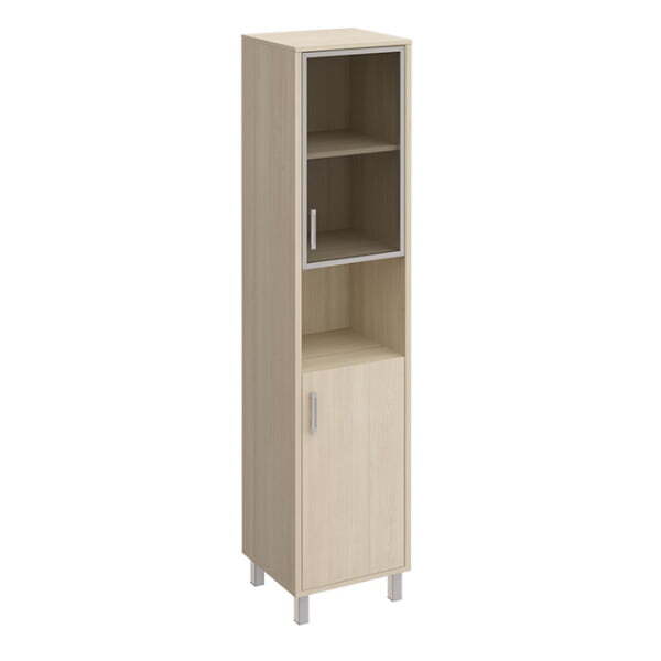 Шкаф правый двери стекло + ДСП без замка + ниша Борн B 431-820 480x450x2074 (Дуб шамони) Шкаф правый двери стекло + ДСП без замка + ниша Борн B 431-820 480x450x2074 (Дуб шамони)