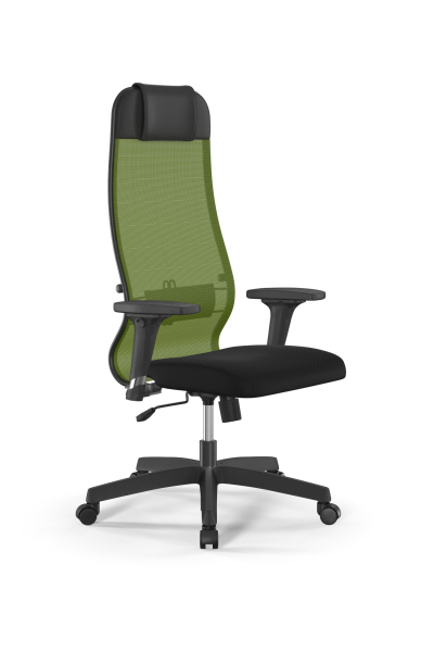 Кресло для руководителя Метта Sit 10 B1-111D - X2+UMF(X1) /Ub00/Wh00/D02P(M09.B02.G15.W01) (Зеленый | Черный) Кресло для руководителя Метта Sit 10 B1-111D - X2+UMF(X1) /Ub00/Wh00/D02P(M09.B02.G15.W01) (Зеленый | Черный)