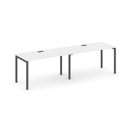 Рабочая станция 1 сторонняя SN-4P.ORS-024 (3160х800х750) (Белый/Металл Антрацит)