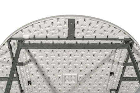 Стол круглый складной пластиковый Кейт 116 (Стол складной Кейт белый)