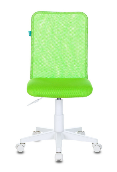 Кресло детское KD-9 салатовый TW-03А TW-18 сетка/ткань крестов. пластик пластик белый (Салатовый)