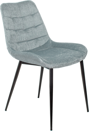 Стул для кухни KF-6_2 комплект 2шт серо-голубой Light 28 металл черный на ножках (KF-6/LT28_2) (Серо-голубой)